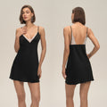 Womens Loose Lace-trimmed Slim-fit Camisole Dress